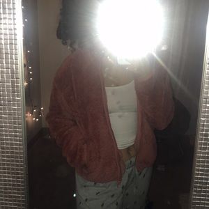 Pink zip up